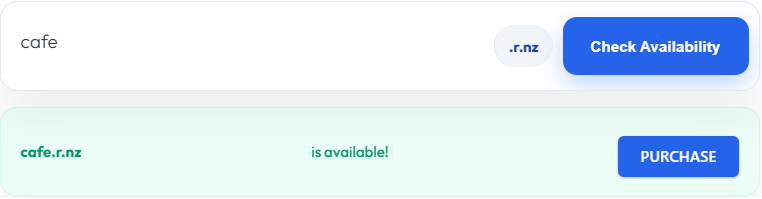 r.nz Domain Setup Guide : Check availability,
